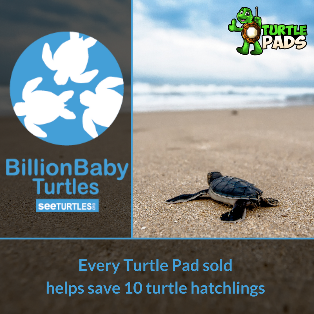 Turtle Pad backpack drum pad percussion save a turtle Galapagos Pad double sided drum pad gum rubber recycled rubber synthetic MDF wood base custom laminate Leatherback every pad sold helps save 10 baby turtles.