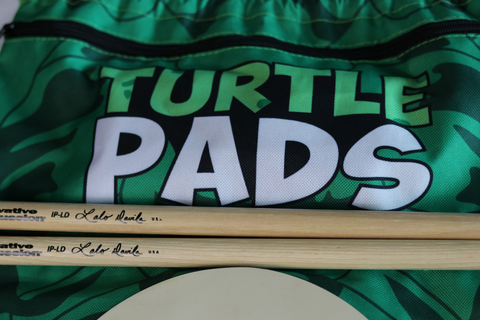 Image of Sponsored Turtle Pad kit w/ IP-Lalo Davila drumsticks